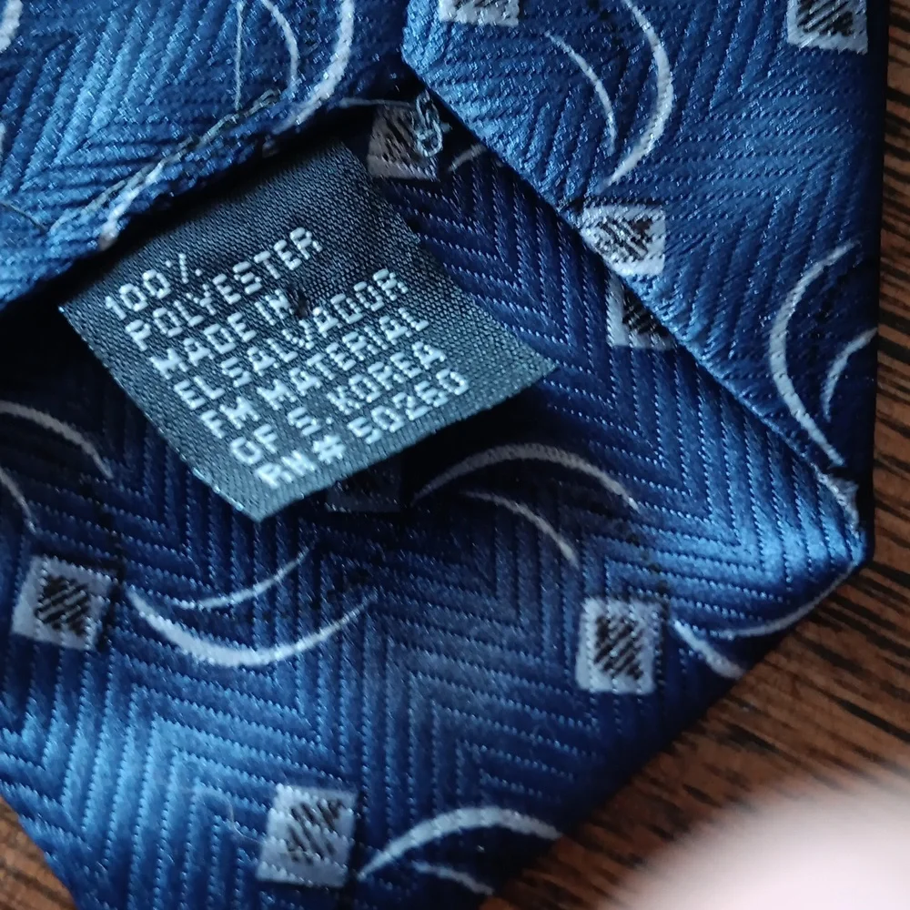 Elegant Blue Patterned Boy's Tie